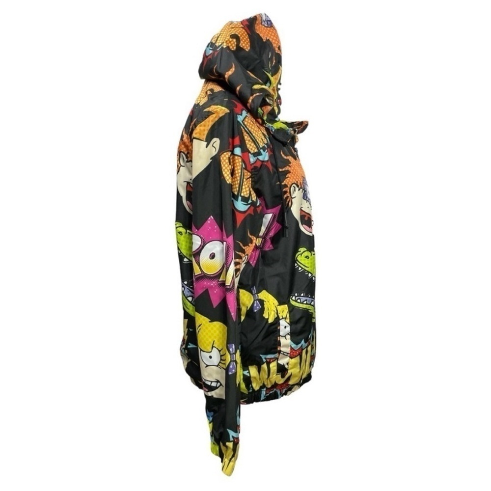 Nickelodeon Rugrats & Rocko Mash Print Windbreaker Jacket Kids Size S (8β9) - Picture 5 of 12